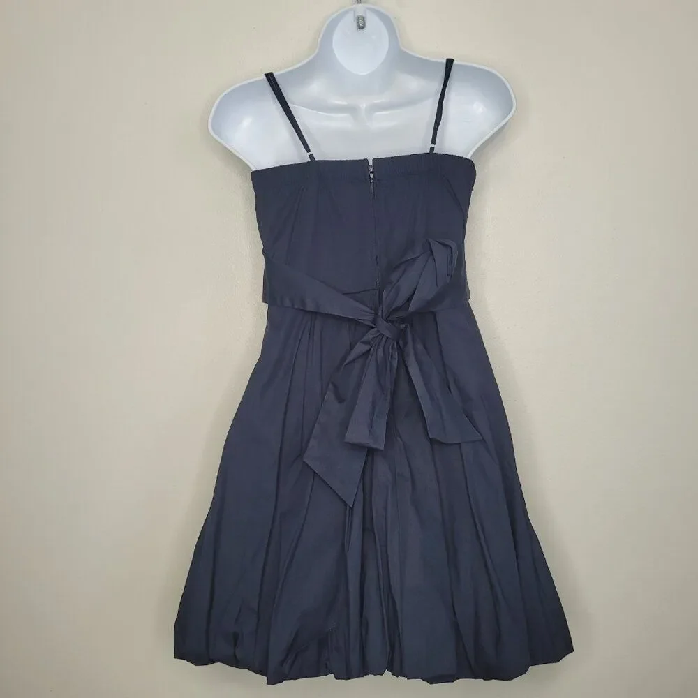 Speechless navy white bubble hem cottage cute short minimalist dress size 5